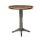 International Concepts Round 36 in Rd top ped table, 12 in leaf, 42.1 inh, bar Height, Hickory/Washed Coal, 36 W, 48 L, Wood K45-36RXT-27B-6B-2 - alternate 4